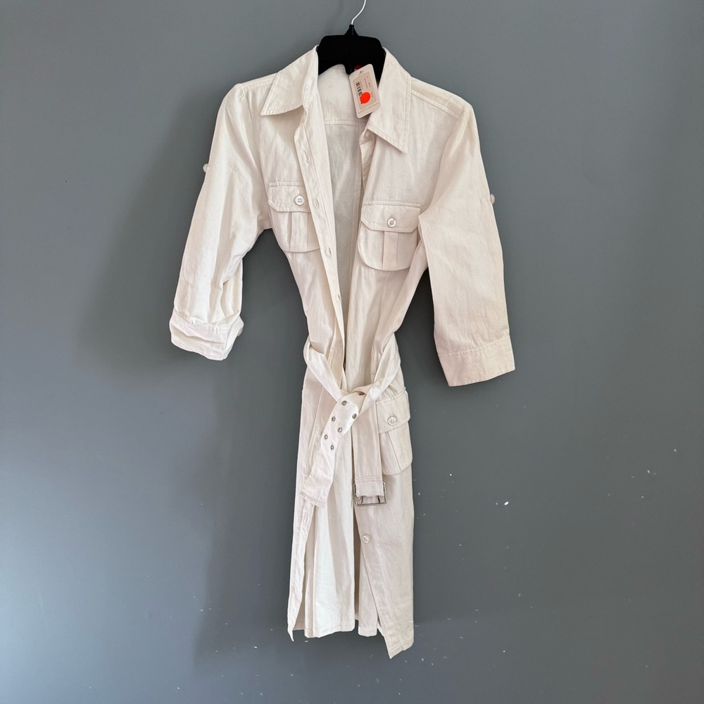 Roberta Freymann - Safari Dress - White - Size Small